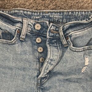 Old Navy Blue Straight Leg Jeans Classic Style